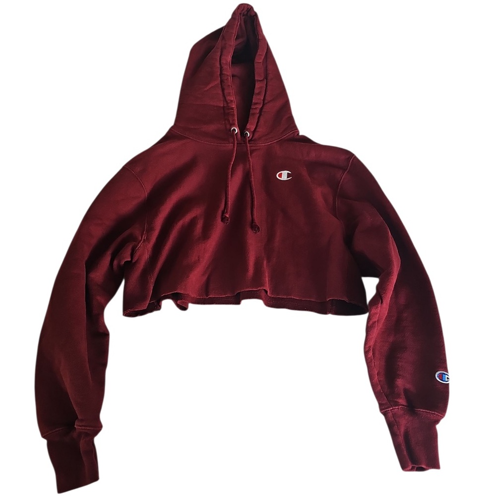 Champion Burgundy Reverse Weave Hoodie